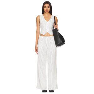 MORE TO COME Jazmine Pants in White Stripe XXSmall New Womens Trousers